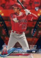 2018 Topps Update #US285 Shohei Ohtani Independence Day Baseball Card