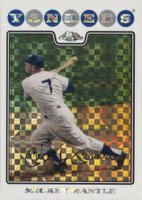 2008 Topps Chrome #7 Mickey Mantle Xfractor Baseball Card