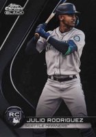2022 Topps Chrome Black Rookie Design Variations #10 Julio Rodriguez Baseball Card
