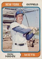 1974 Topps #291 Don Hahn Baseball Card
