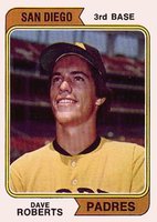 1974 Topps #309s Dave Roberts San Diego Baseball Card