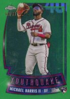 2023 Topps Chrome Youthquake #YQ22 Michael Harris II Green Baseball Card