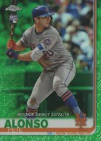 2019 Topps Chrome Update  #52 Pete Alonso Green Refractor Baseball Card