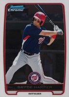2012 Bowman Prospects #BCP10 Bryce Harper Chrome Baseball Card