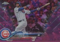 2018 Topps Chrome Update #HMT15 David Bote Pink Refractor Baseball Card