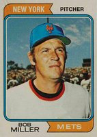 1974 Topps #624 Bob Miller Baseball Card