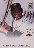 2001 Topps Golden Anniversary #WM Willie Mays Certified Autograph Baseball Card