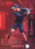 2021 Skybox Metal Universe Champions #9 Carlos Colmenarez Red Precious Metal Gems Baseball Card