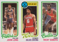1980 Topps # Long/Erving/Sobers Basketball Card