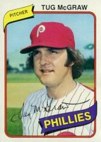 1980 Topps #655 Tug McGraw Baseball Card