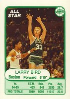 1985 JMS Game #14 Larry Bird Basketball Card