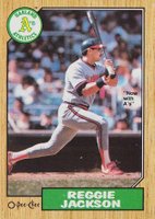 1987 O-Pee-Chee #300 Reggie Jackson Baseball Card
