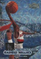 1997 Metal Universe Championship #21 Rasheed Wallace Precious Metal Gems Basketball Card