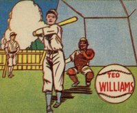 1943 M.P. & Co. # Ted Williams Baseball Card