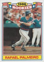 1987 Topps Glossy Rookies #12 Rafael Palmeiro Baseball Card