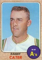1968 Topps #535 Danny Cater Baseball Card