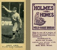 1916 Holmes for Homes Bread #5 Leon Ames Baseball Card