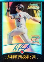 2001 Bowman Chrome  #340 Albert Pujols Refractor-Autograph Baseball Card