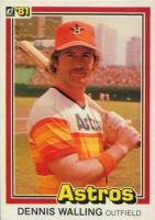 1981 Donruss #144 Denny Walling Baseball Card