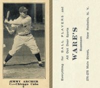 1916 Wares #6 Jimmy Archer Baseball Card