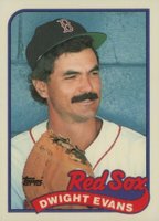 1989 Topps Tiffany #205 Dwight Evans Baseball Card