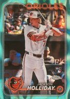 2024 Topps Chrome #88 Jackson Holliday Aqua Lava Refractor Baseball Card