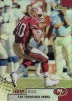 1999 Finest #60 Jerry Rice Refractor Football Card