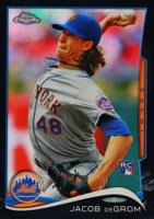 2014 Topps Chrome Update #MB-19 Jacob DeGrom Black Refractor Baseball Card