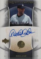 2006 Upper Deck Exquisite Collection #92 Derek Jeter Autograph-Gold Baseball Card