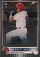 2022 Topps Chrome Rookie Autographs #RABS Bryson Stott Baseball Card