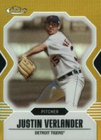 2007 Finest #75 Justin Verlander Gold Refractor  Baseball Card