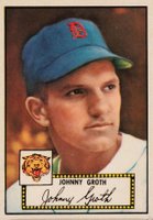 1952 Topps #25b Johnny Groth Black Back Baseball Card