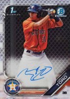 2019 Bowman Chrome Prospects Autographs #CPAAT Abraham Toro Baseball Card