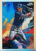 2024 Topps Chrome Cosmic Stars in the Night #5 Evan Carter Baseball Card