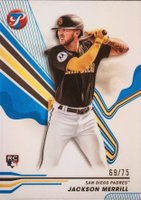 2024 Topps Pristine #156 Jackson Merrill Blue Refractor Baseball Card
