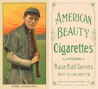 1909 White Borders American Beauty Frame #167 Johnny Evers Batting-Chicago On Shirt Baseball Card