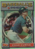 1993 Finest #146 Chad Curtis Refractor Baseball Card