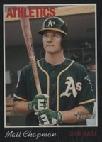 2019 Topps Heritage #120 Matt Chapman Black Border Baseball Card