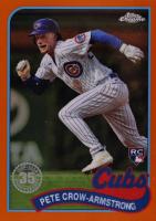 2024 Topps Chrome 1989 Topps Baseball #19 Pete Crow-Armstrong Orange Refractor Baseball Card