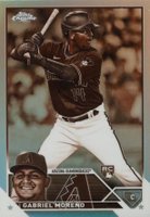 2023 Topps Chrome #189 Gabriel Moreno Sepia Refractor Baseball Card