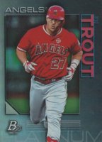 2020 Bowman Platinum #65 Mike Trout Baseball Card
