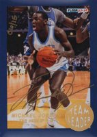 2013 Fleer Retro Fleer Team Leaders 92-93 #15 Michael Jordan Autograph Basketball Card