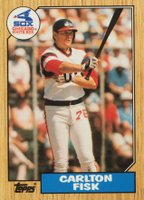 1987 Topps Tiffany #756 Carlton Fisk Baseball Card
