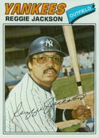 1977 Burger King Yankees #17 Reggie Jackson Baseball Card