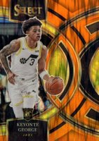 2023 Panini Select #109 Keyonte George Orange Flash Basketball Card