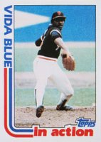 1982 Topps #431 Vida Blue In Action Baseball Card