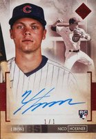 2020 Topps Transcendent Collection Autographs #NH Nico Hoerner Red 1/1 Baseball Card