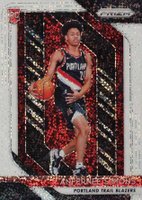 2018 Panini Prizm #61 Anfernee Simons White Sparkle Prizm Basketball Card