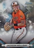2023 Bowman Sterling #BSP80 Jackson Holliday Refractor Baseball Card