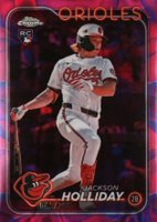 2024 Topps Chrome Update #USC200 Jackson Holliday Magenta/Purple Lava Lamp Baseball Card
